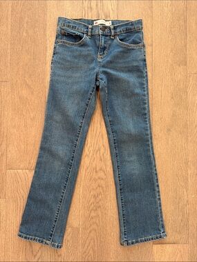 Levi’s Boot Cut‎ Adjustable Waist Kids Boys 8 Classic 5 Pocket Medium Blue Wash
